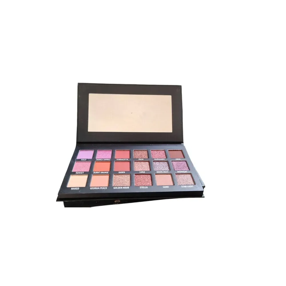KAB Cosmetics Day + Night Eyeshadow Palette New In Box Warm Neutral Glam Makeup
